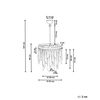 Lámpara De Techo De Metal Latón 167 Cm Colgante Suspensión Araña Chambal - Latón