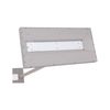 Lámpara De Pie Led De Metal Plateado 197 Cm Altura Interruptor Oficina Taurus - Plateado