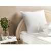 Almohada De Poliéster Blanco 80 X 80 Cm Perfil Alto Microfibra Relleno Suave Errigal - Blanco