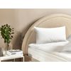 Almohada De Poliéster Blanco 40 X 80 Cm Perfil Alto Microfibra Relleno Suave Errigal - Blanco