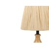 Lámpara De Mesa De Madera De Roble Clara Natural 41 Cm Pantalla Papel Morona - Natural