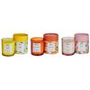 Conjunto De 3 Velas Aromáticas 100% Cera De Soja Mecha De Algodón Vidrio Floral Oriental Fragancia De Hierbas Rosa/caqui/melisa Colorful Barrel - Rosa