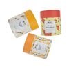 Conjunto De 3 Velas Aromáticas 100% Cera De Soja Mecha De Algodón Vidrio Floral Oriental Fragancia De Hierbas Melocotón Grosella Roja/baya Amarilla/manzana Golden Colorful Barrel - Amarillo