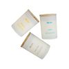 Conjunto De 3 Velas Aromáticas 100% Cera De Soja Mecha De Algodón Vidrio Blanco Fragancia Océano/bergamota/ropa Limpia Vidrio Clásico Simplicity - Blanco