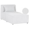 Chaise Lounge Moderna Pana Dos Piezas Tapizado Blanco Crema Lemvig - Blanco