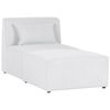 Chaise Lounge Moderna Pana Dos Piezas Tapizado Blanco Crema Lemvig - Blanco