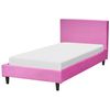 Funda Extraíble De Terciopelo Fucsia Para Cama 90 X 200 Cm Fitou - Rosa