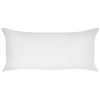 Almohada Cojín Para Dormitorio Rectangular 40 X 80 Cm Algodón De Japara Funda Lyocell Relleno De Poliéster Perfil Bajo Blanco Triglav - Blanco