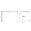 Almohada Cojín Para Dormitorio Rectangular 40 X 80 Cm Algodón De Japara Funda Lyocell Relleno De Poliéster Perfil Bajo Blanco Triglav - Blanco