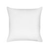 Almohada Cojín Para Dormitorio Rectangular 80 X 80 Cm Algodón De Japara Funda Lyocell Relleno De Poliéster Perfil Bajo Blanco Triglav - Blanco