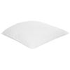 Almohada Cojín Para Dormitorio Rectangular 80 X 80 Cm Algodón De Japara Funda Lyocell Relleno De Poliéster Perfil Bajo Blanco Triglav - Blanco