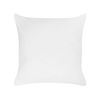 Almohada Cojín Para Dormitorio Rectangular 80 X 80 Cm Algodón De Japara Funda Lyocell Relleno De Poliéster Perfil Alto Blanco Triglav - Blanco