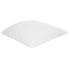 Almohada Cojín Para Dormitorio Rectangular 80 X 80 Cm Algodón De Japara Funda Lyocell Relleno De Poliéster Perfil Alto Blanco Triglav - Blanco