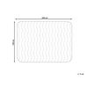 Protector De Colchón Impermeable Ajustable Individual 140 X 200 Cm Funda Microfibra Relleno Poliéster Blanco Ruen - Blanco