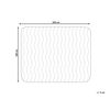 Protector De Colchón Impermeable Ajustable Individual 180 X 200 Cm Funda Microfibra Relleno Poliéster Blanco Ruen - Blanco