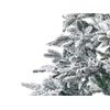 Árbol De Navidad Artificial Estilo Escandinavo Nevado Escarchado Ramas Pvc 240 Cm Blanco Bassie - Blanco