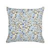 Conjunto De 2 Cojines De Jardín Almohada De Exterior 45 X 45 Cm Poliéster Motivo Floral Azul Valloria - Azul