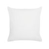 Conjunto De 2 Cojines De Jardín Almohada De Exterior 45 X 45 Cm Poliéster Motivo Hojas Blanco Viozene - Blanco