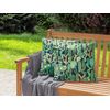 Conjunto De 2 Cojines De Jardín Almohada De Exterior 45 X 45 Cm Poliéster Motivo Cactus Verde Bussana - Verde