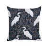 Conjunto De 2 Cojines De Jardín Almohada De Exterior 45 X 45 Cm Poliéster Estampado Pájaros Negro Pianazzo - Negro