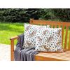 Conjunto De 2 Cojines De Jardín Almohada De Exterior 45 X 45 Cm Poliéster Motivo Tigres Multicolor Arenzano - Multicolor