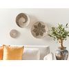 Conjunto De 3 Platos Decorativos De Hierba Marina Hechos A Mano Natural Claro Cantho - Beige