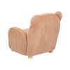 Silla Con Forma De Oso Tapizada En Poliéster De Imitación De Piel Con Reposabrazos De Felpa Muebles Para Niños Marrón Boo - Marrón