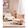 Sillón Animales Tapicería Poliéster Diseño Forma Conejo Muebles Para Niños Moderno Blanco Crema Kanna - Blanco