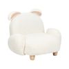 Sillón Animales Tapicería Poliéster Diseño Forma Conejo Muebles Para Niños Moderno Blanco Crema Kanna - Blanco