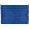 Manta Pesada Rectangular 4 Kg 100 X 150 Cm Tejido De Poliéster Acolchado Relleno De Perlas De Vidrio Azul Marino Nereid - Azul