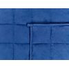 Manta Pesada Rectangular 4 Kg 100 X 150 Cm Tejido De Poliéster Acolchado Relleno De Perlas De Vidrio Azul Marino Nereid - Azul