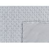 Funda De Manta Pesada Moderna Nórdica Tejido Poliéster Lunares 100 X 150 Cm Gris Callisto - Gris