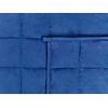 Manta Pesada Rectangular 7 Kg 120 X 180 Cm Tejido De Poliéster Acolchado Relleno De Perlas De Vidrio Azul Marino Nereid - Azul