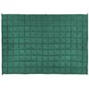 Manta Pesada Rectangular 4 Kg 100 X 150 Cm Tejido De Poliéster Acolchado Relleno De Perlas De Vidrio Verde Esmeralda Nereid - Verde