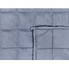 Manta Pesada Rectangular 4 Kg 100 X 150 Cm Tejido De Poliéster Acolchado Relleno De Perlas De Vidrio Azul Nereid - Azul