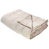 Manta Pesada Rectangular 4 Kg 100 X 150 Cm Tejido De Poliéster Acolchado Relleno De Perlas De Vidrio Beige Nereid - Beige