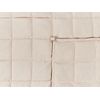 Manta Pesada Rectangular 4 Kg 100 X 150 Cm Tejido De Poliéster Acolchado Relleno De Perlas De Vidrio Beige Nereid - Beige