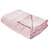 Manta Pesada Rectangular 4 Kg 100 X 150 Cm Tejido De Poliéster Acolchado Relleno De Perlas De Vidrio Rosa Nereid - Rosa