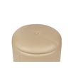 Puf Beige De Piel Sintética 40 X 38 Cm Con Almacenamiento Glamour Maryland - Beige