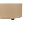 Puf Beige De Piel Sintética 40 X 38 Cm Con Almacenamiento Glamour Maryland - Beige