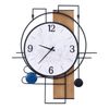 Reloj De Pared De Hierro Con Forma Irregular Multicolor 60 X 70 Cm Tavel - Multicolor