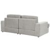 Conjunto De Sala De Estar Clásico 4 Plazas Sofá Sillón Tapizado Tela Poliéster Con Sillón Respaldo Acolchado Grueso Acolchado Gris Claro Alla - Gris