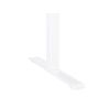 Escritorio De Altura Regulable Eléctrico Oficina Moderna Patas Cuadradas 180 X 80 Cm Tablero Blanco Soporte De Acero Blanco Destines - Blanco