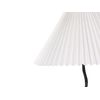 Lámpara De Mesa Metal Mesita De Noche Pantalla Material Sintético Blanco Y Negro Jikawo - Blanco