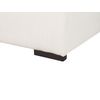 Otomana Cuadrada Moderna 80 X 80 X 35 Cm Sala De Estar Tela De Pana Blanco Crema Lungo - Blanco