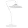 Lámpara De Mesa Led Moderna 41 Cm Luz Cálida Oficina Estudio Sala De Estar Blanco Galetti - Blanco