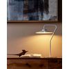 Lámpara De Mesa Led Moderna 41 Cm Luz Cálida Oficina Estudio Sala De Estar Blanco Galetti - Blanco