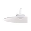 Lámpara De Mesa Led Moderna 41 Cm Luz Cálida Oficina Estudio Sala De Estar Blanco Galetti - Blanco