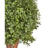 Planta Artificial En Maceta Uso Interior Exterior Decoración De Plástico Tronco De Madera Con Maceta Negra 92 Cm Buxus Ball Tree - Verde