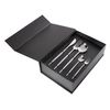 Cubertería Moderna Conjunto 30 Cubiertos Para 6 Personas Cuchillo Tenedor Cuchara Cucharilla Tenedor Para Postre Acero Inoxidable Plateado Rigatoni - Plateado